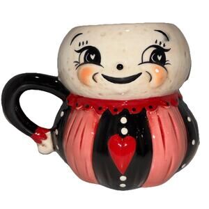 Johanna Parker Luna Moon Red Valentine's Day Heart Coffee Mug Carnival Cottage
